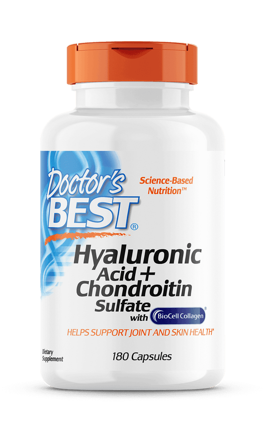 Doctor's Best Hyaluronic Acid + Chondroitin Sulfate 180 Capsules