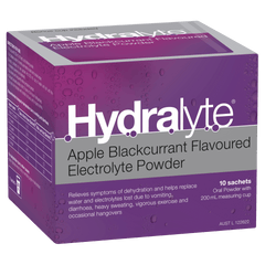 Hydralyte 10 sachets Apple Blackcurrant flavour