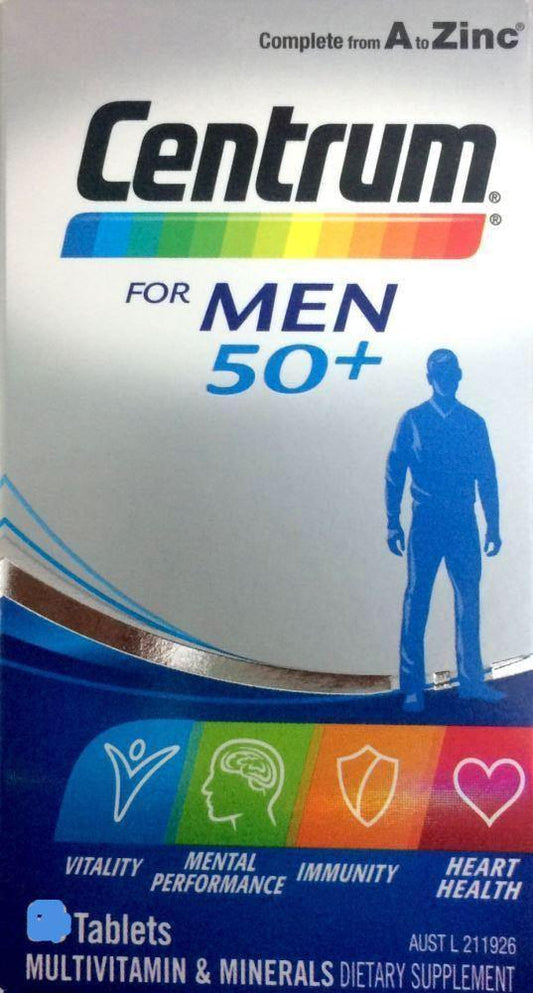 Centrum for Men 50+ 60 Tablets - DominionRoadPharmacy