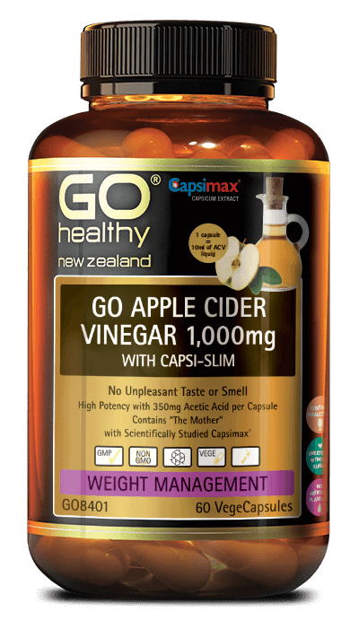 Go Healthy Go Apple Cider Vinegar 1000 mg with capsi-slim 60 Caps