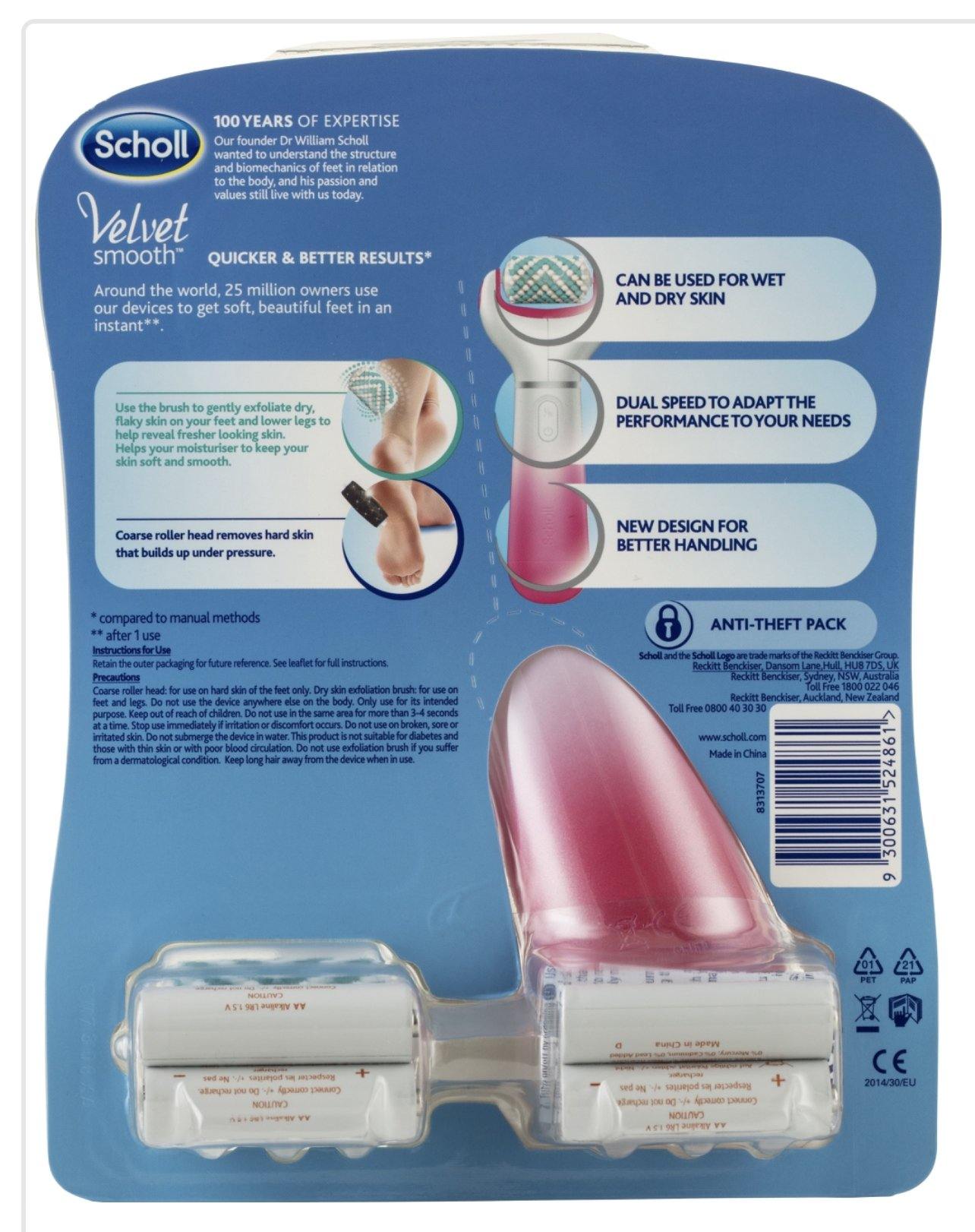 Scholl Express Pedi With Extra Refill Pink