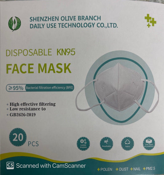 Face Mask KN95 20 pack