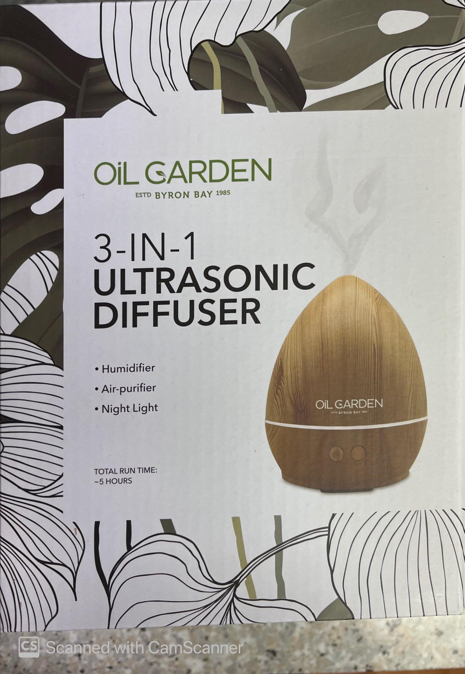 Oil Garden 3 in 1 Ultrasonic Diffuser Humidifier Air Purifier