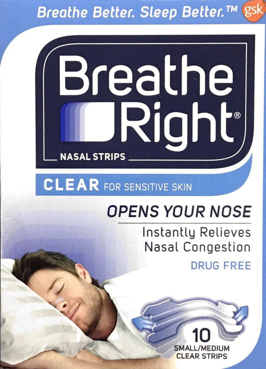 Breathe Right Nasal Strips- small/medium Strips 10