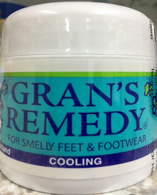 Grans Remedy for smelly feet & footwear Cooling 50 gm - DominionRoadPharmacy