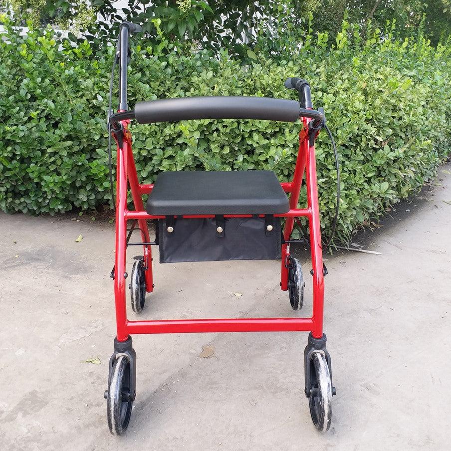 AML Four Wheeled Rollator - 6&quot; Castors Red