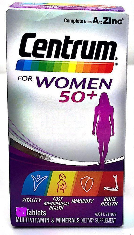 Centrum for Women 50+ 60 Tablets - DominionRoadPharmacy