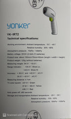 Yonker infrared thermometer