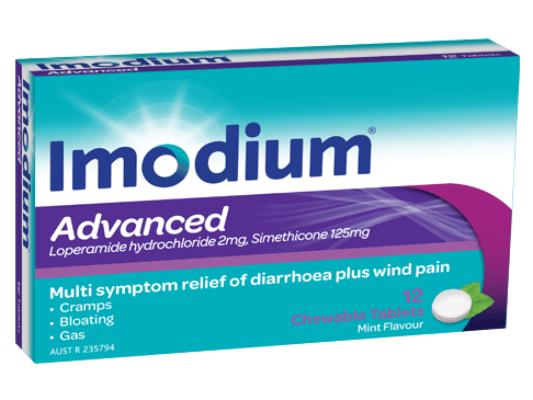 IMODIUM ADVANCED CHEWABLE TABLETS 2MG 12