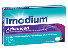 IMODIUM ADVANCED CHEWABLE TABLETS 2MG 12