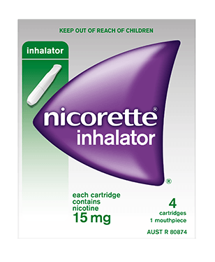 Nicorette inhalator 15mg 4 catridges 1 mouthpiece