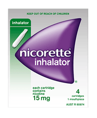 Nicorette inhalator 15mg 4 catridges 1 mouthpiece