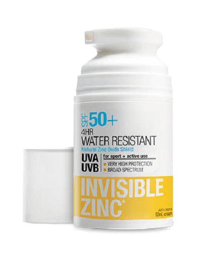 Invisible Zinc Water Resist. Sunscreen SPF50+ 50ml - DominionRoadPharmacy