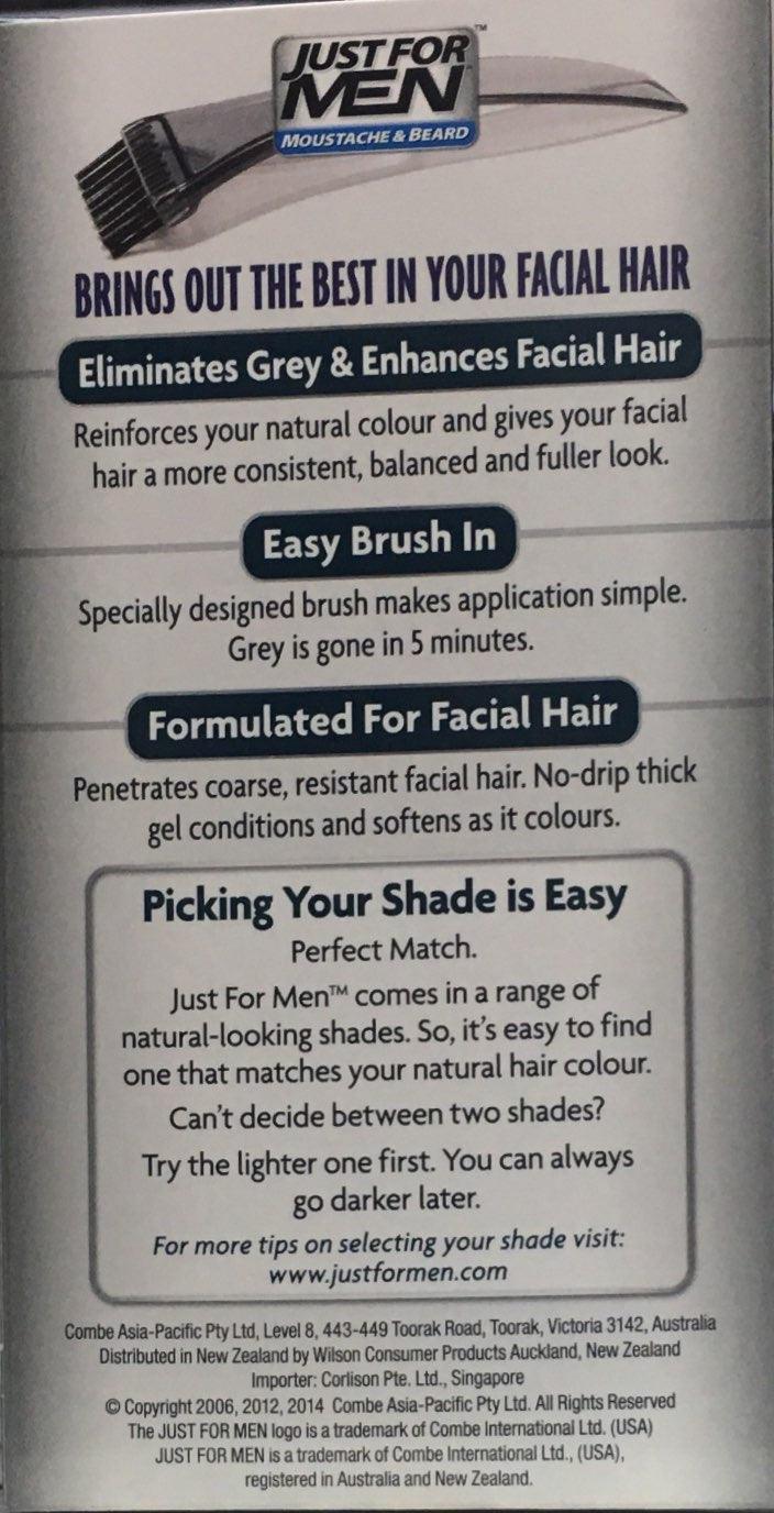 Just For Men Moustache&Beard Brush-In Colour Gel Light Brown - DominionRoadPharmacy