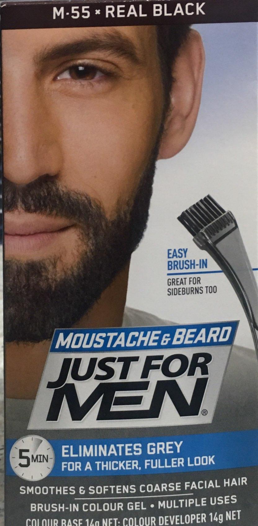 Just For Men Beard&Moustache Real Black Hair Colour - DominionRoadPharmacy