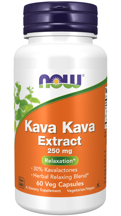 now Kava Kava Extract 250 mg 60 Veg Capsules