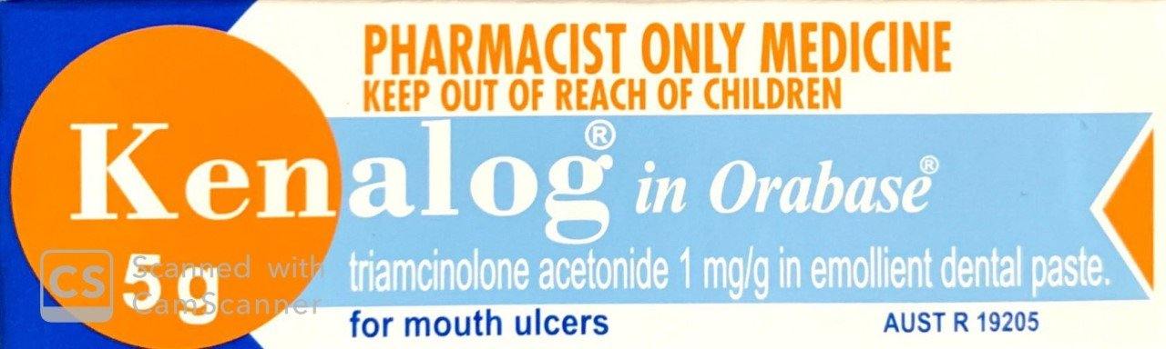 Kenalog in Orabase For Treatment Of Mouth Ulcers 5 g - Pharmacist Only Medicine