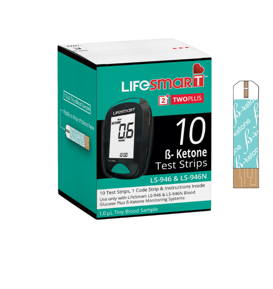 Lifesmart Blood Ketone Test Strips 10