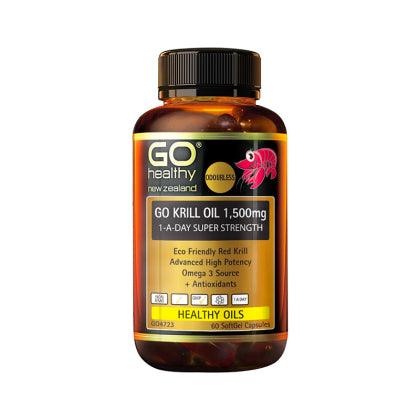 Go Healthy Krill Oil 1500mg 1-A-Day Super Strength capsules