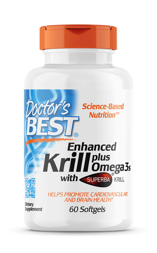 Doctor's Best Enhanced  Krill + Omega 3 60 softgel capsules