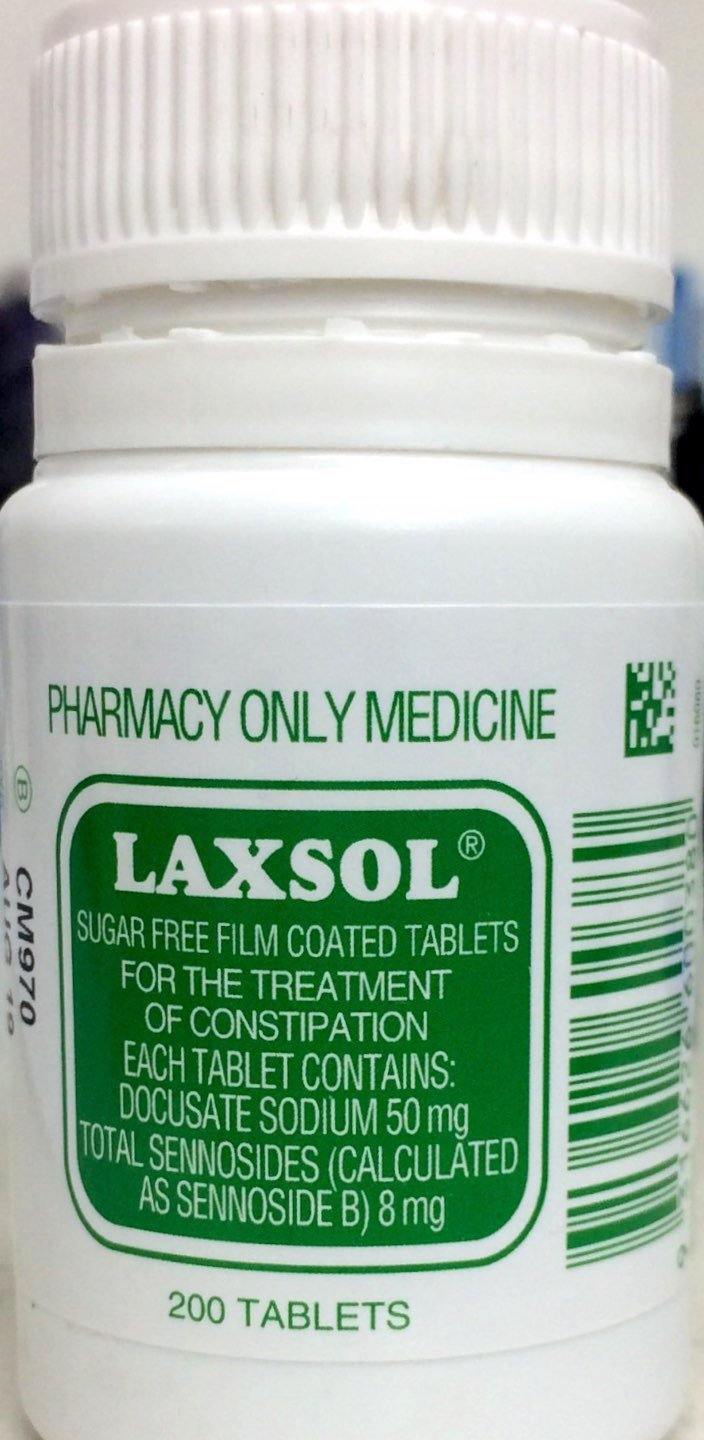 Laxsol 200 tablets *Pharmacy only medicine*