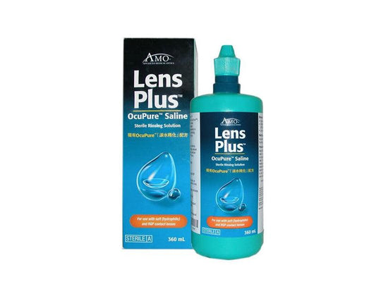 Lens plus OcuPure Saline contact lens 360 ml - DominionRoadPharmacy