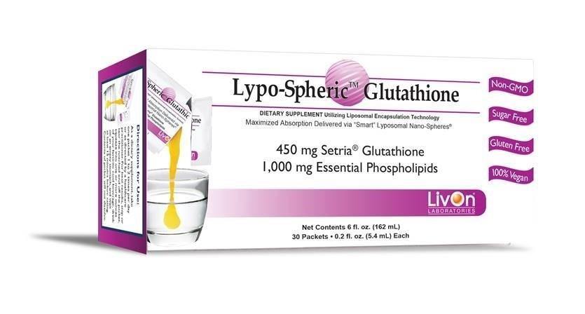 Lypo-Spheric Glutathione - 450 mgs Setria Glutathione - 30 Packets