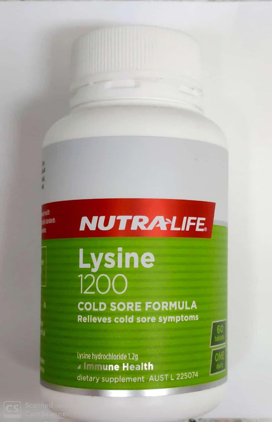 Nutralife Lysine 1200mg 60 tabs