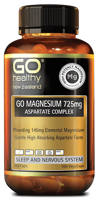 Go Healthy Go Magnesium 725mg Aspartate Complex 100 Vegecaps - DominionRoadPharmacy