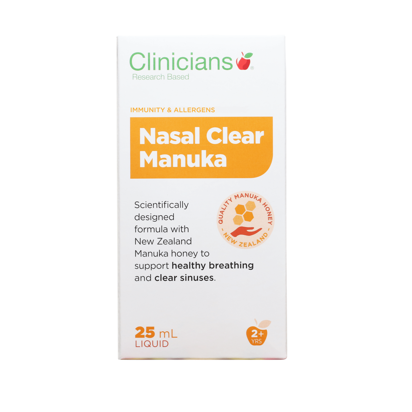 Clinicians Nasal Clear Manuka Liquid 25ml