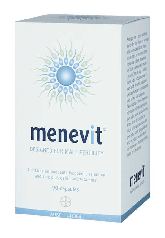 Menevit For Male Fertility Supplement 30 Capsules