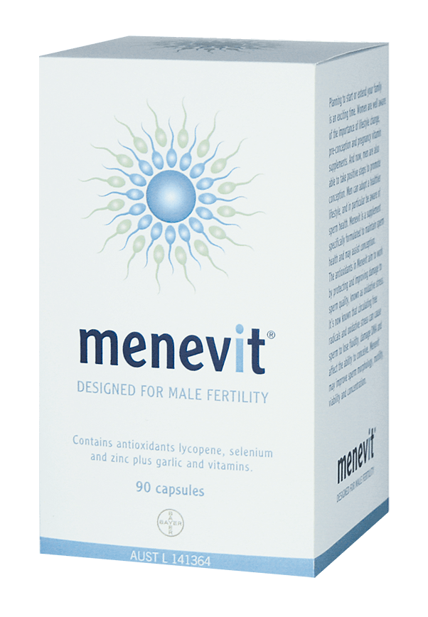 Menevit For Male Fertility Supplement 90 Capsules