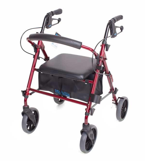 Mobilis Plus walking frame - Red