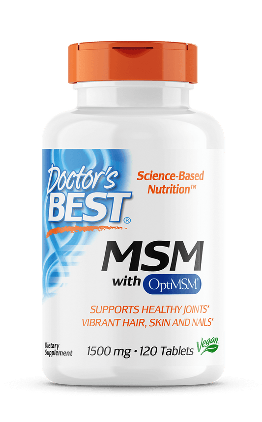 Doctor's Best MSM 1500mg with OPTIMSM 120 tablets