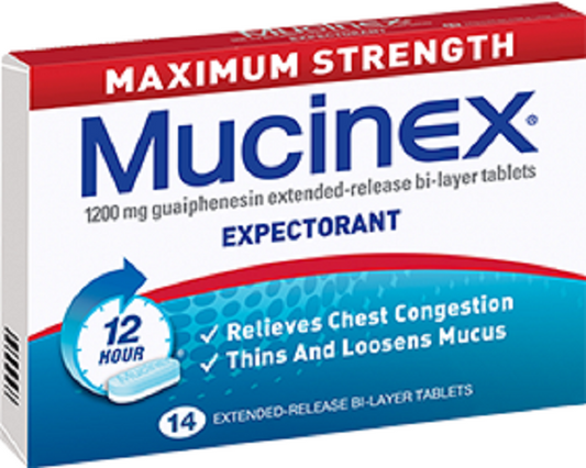 Mucinex Max 1200mg Tablets 14's