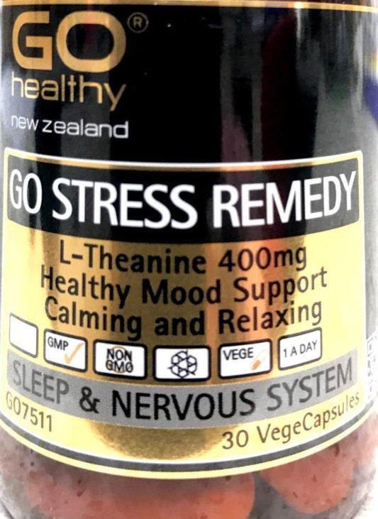 Go Healthy Go Stress Remedy 30 Vege Caps - Pakuranga Pharmacy