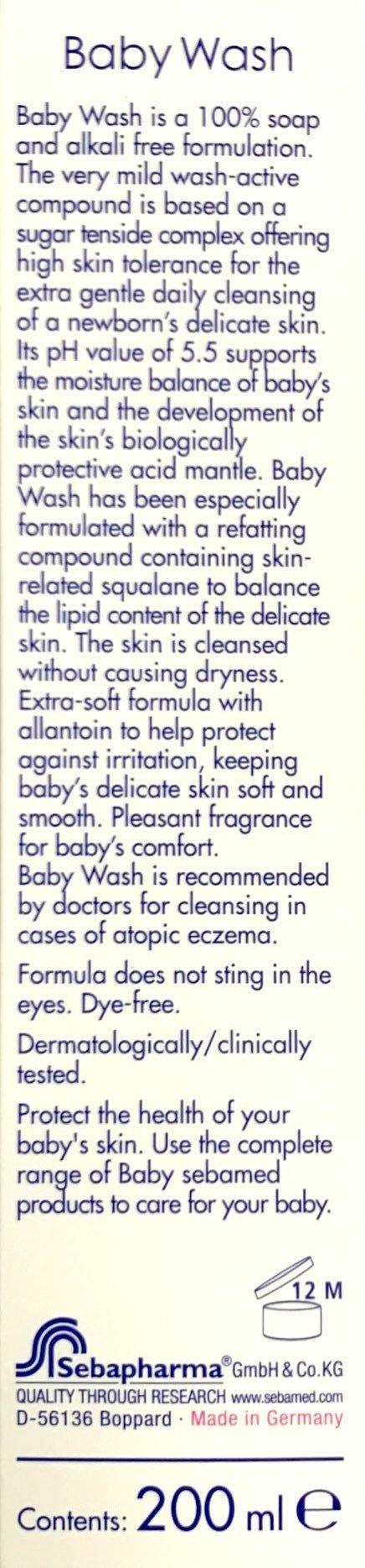 Sebamed Baby Wash Extra Soft pH5.5 - 200mL