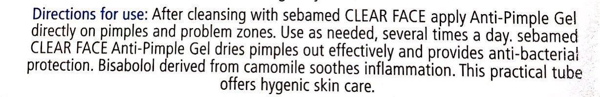 Sebamed Clear Face Anti Pimple Gel pH5.5 - 10mL