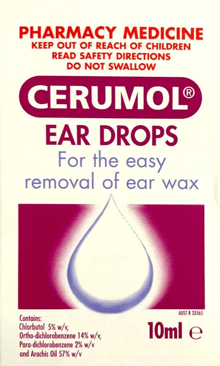 Cerumol Ear Wax Removal Drops 10mL - DominionRoadPharmacy
