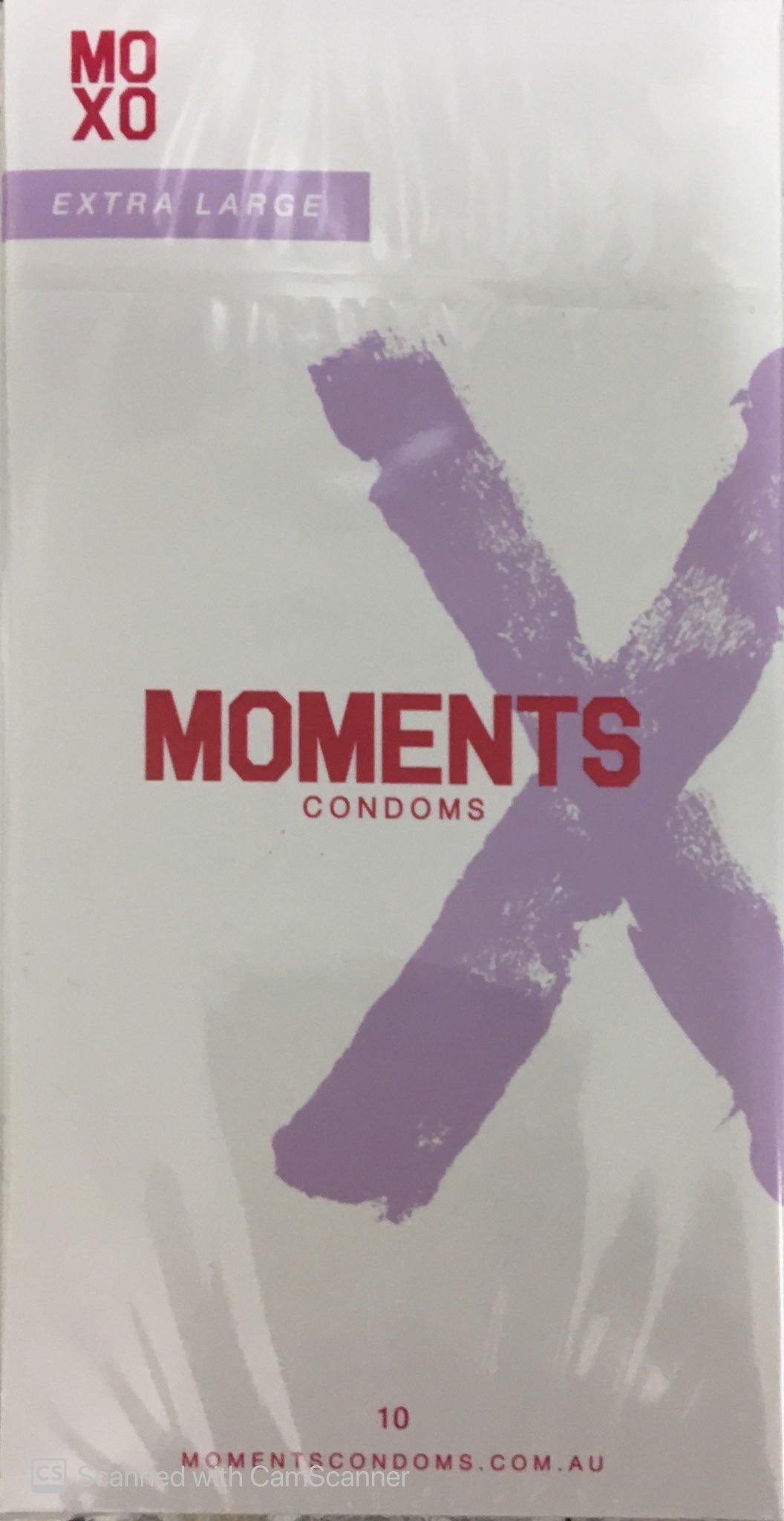 MOMENTS CONDOMS EXTRA LARGE 10 PACK
