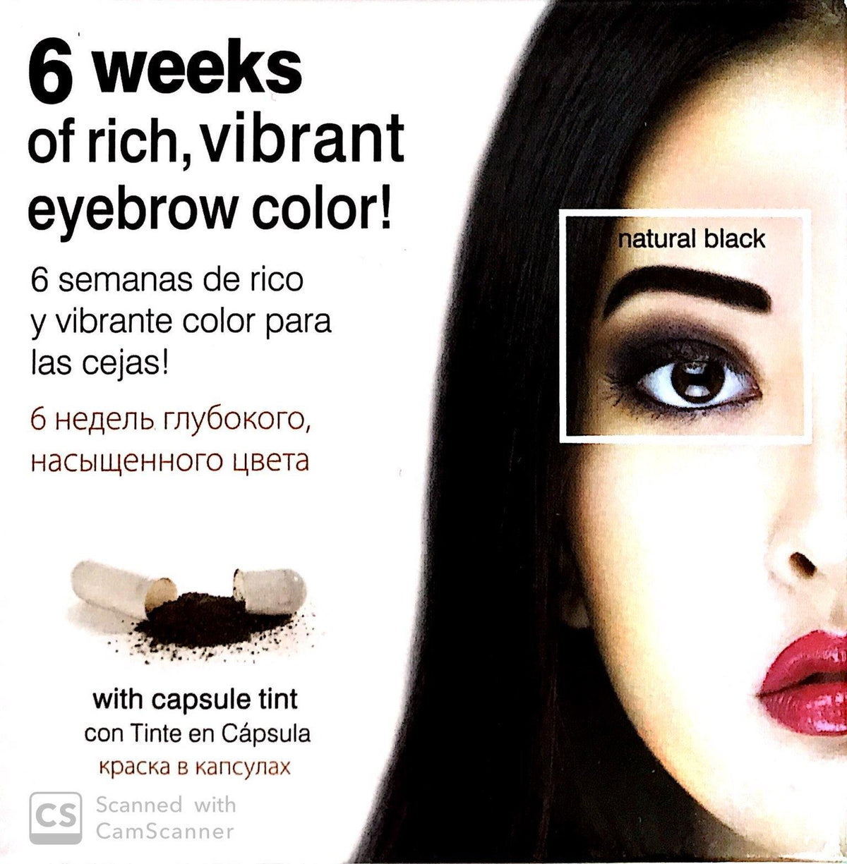 Godefroy Instant Eye Brow Tint Kit 6 Weeks -Natural Black