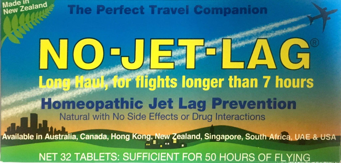 No-Jet-Lag Homeopathic Jet Lag Prevention 32 Tablets