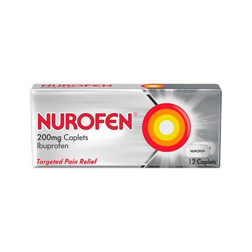 Nurofen Caplets 200MG 12 - DominionRoadPharmacy