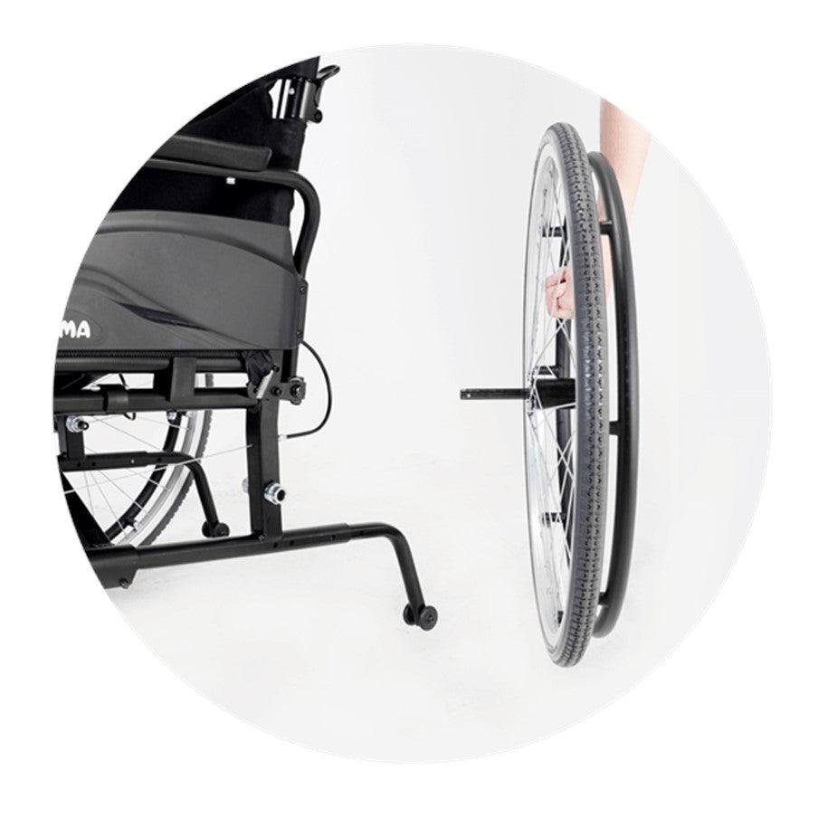 Karma Soma Agile Self Propelling Wheelchair - Black 16&quot; x 16&quot;