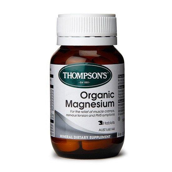Thompsons Organic Magnesium 30 Tablets