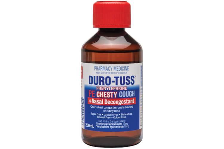 Duro Tuss PE Chesty Cough + Nasal Decongestant Liquid 200ml - DominionRoadPharmacy