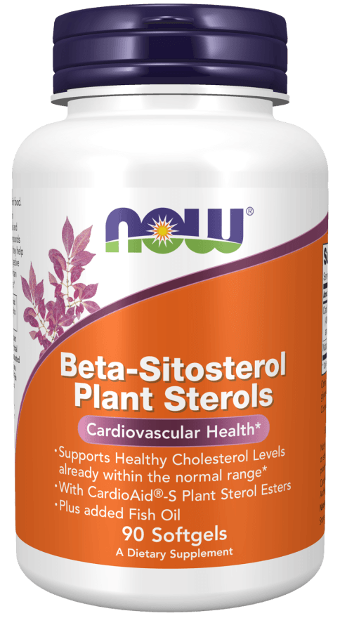 now Beta-Sitosterol Plant Sterols 90 softgels