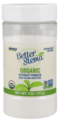 now BetterStevia&reg; Extract Powder, Organic 113 gm