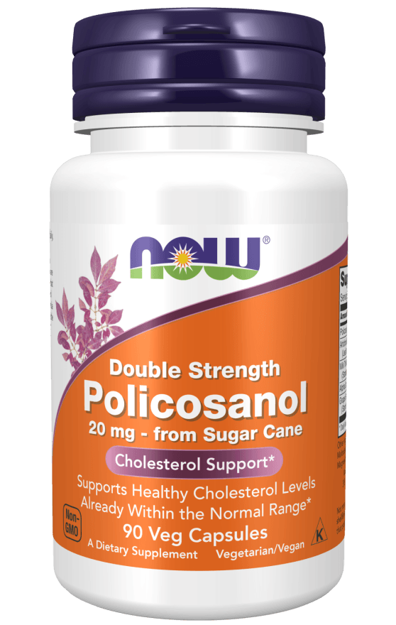 now Policosanol Double Strength 90 mg Veg Capsules