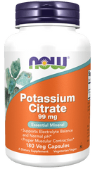 now Potassium Citrate 99 mg 180 Veg Capsules